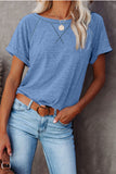 Heathered Round Neck T-shirt