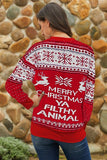 Merry Christmas Ya Filthy Animal Snowflake Reindeer Sweatshirt