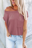 Pocketed Tee with Side Slits