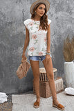 Palm Leaves Crew Neck Tank