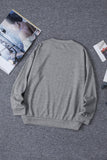Halloween Skull Graphic Sweatshirt