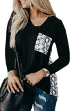 Sunflower Patch Pocket Long Sleeve Top