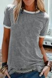 Round Neck Short Sleeve Top