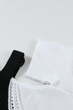 Turtleneck Cold Shoulder Sweater