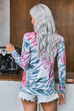 Tie Dye Print Long Sleeve Top