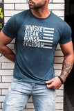 USA Flag Print Men's Tee