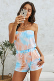 Tie Dye Strapless Romper