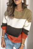 Pullover Colorblock Winter Sweater