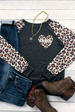 Mom Heart Raglan Sweatshirt