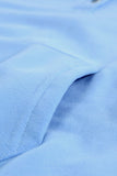 Snap Button Pullover Hoodie with Pocket