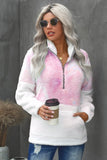 Tie-dye Fluffy Fleece Pullover Sweatshirt