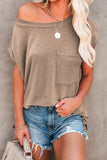 Pocketed Tee with Side Slits