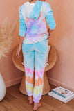 Multicolor Utopia Tie Dye Hoodie Joggers Loungewear