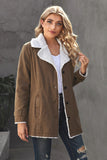 Lapel Collar Button Fleece Jacket