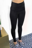 Shiny Leopard Textured Leggings