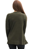 Knit Long Sleeve Cardigan Top with Pockets