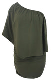 Plus Size Multiple Dressing Layered Dark Blue Mini Poncho Dress