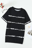 Tie-dye Stripe Casual T-Shirt
