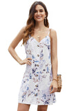 Floral Pattern Buttoned Slip Cami Dress