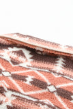 Aztec Zipped Sherpa Pullover Sweatshirt