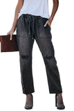 Pocketed Denim Joggers