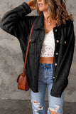 Flap Pockets Button Front Jacket
