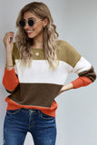 Pullover Colorblock Winter Sweater