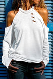 Out Off-the-shoulder Long Sleeve T-shirt
