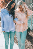 Striped Buttons Closure Long Sleeve Shirt