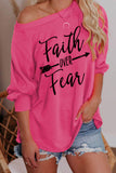 Faith OVER Fear Blue Shirt