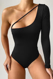 Cut-out One Shoulder Bodysuit