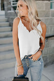 Scallop Edge Tank Top