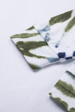 Casual Tie-dye V Neck Pullover Sweatshirt