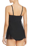 Sheer Flyaway Mesh Overlay Teddy Swimsuit