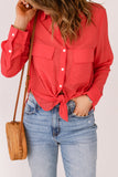 Flap Pocket Button Up Shirt