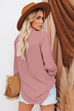 Turn-down Collar Pocketed Button Shirt