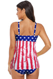Gradient Color Tummy Control Tankini