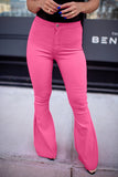 Rose High Waist Flared Denim Pants