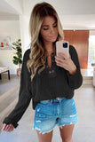 Cotton Knit Grommet Top