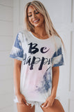 Be Happy Tie-dye T-shirt