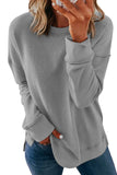 Crew Neck Long Sleeve Sweatshirt