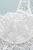 Lace Push up Bra and Panty Set with Garter Belt