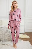 Star Print Two-Piece Set Sports Wear