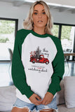 Christmas Printed Loose Sweatshirt