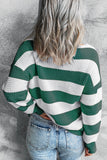 Striped Colorblock Knit Sweater