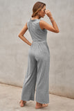 Sleeveless Wide Leg Jumpsuit