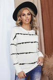 Tie-dye Stripes Black Sweatshirt