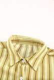 Striped Buttons Closure Long Sleeve Shirt