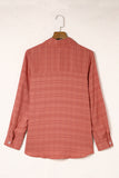 Turn-down Collar Textured Shirt