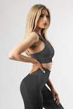 Criss Cross Bra and High Waist Leggings Sports Wear
